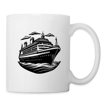 Kreuzfahrtschiff - Tasse - Weiß - Rechts
