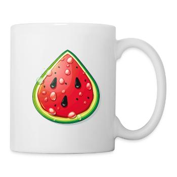 Watermelon Slice Cartoon - Mug - white - Right