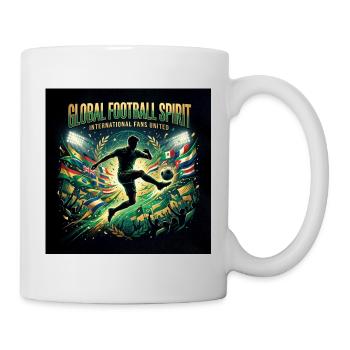 Globaler Fußballgeist vereint euch - Tasse - Weiß - Rechts