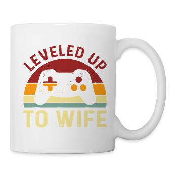Montez de niveau jusqu’à votre épouse Retro Gaming Tee - Mug blanc - blanc - Droite