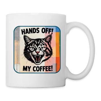 Hands off! My coffee - Mug - white - Right