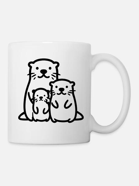 Otter - Tasse - Weiß