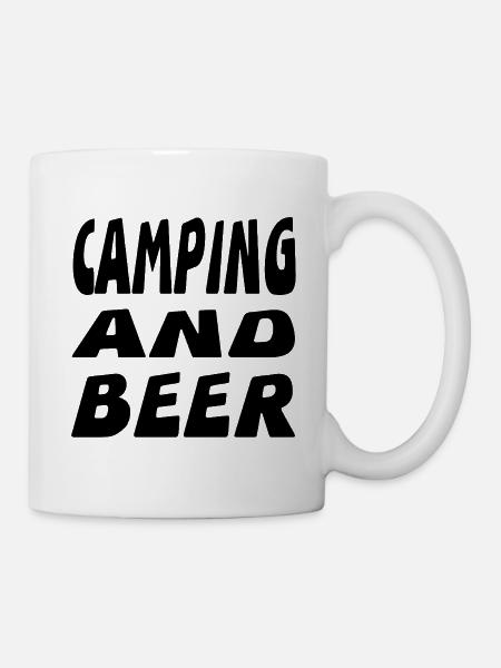 Camping - Tasse - Weiß