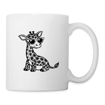 De jolies bébés girafes - Mug blanc - blanc - Droite