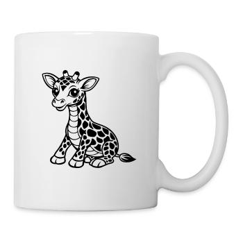 De jolies bébés girafes - Mug blanc - blanc - Droite