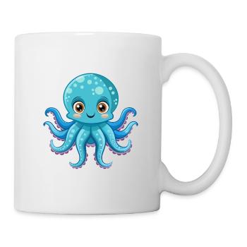 Süßer Oktopus - Tasse - Weiß - Rechts