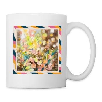 Richesse florale aquarelle - Mug blanc - blanc - Droite