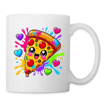 Une jolie part de pizza - Mug blanc - blanc - Droite