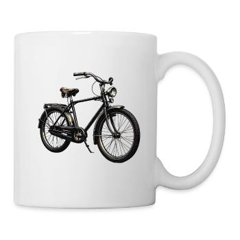 Vintage City Bike Silhouette - Tasse - Weiß - Rechts