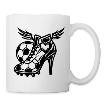 Football Boots Football High Heels - Mug - white - Right