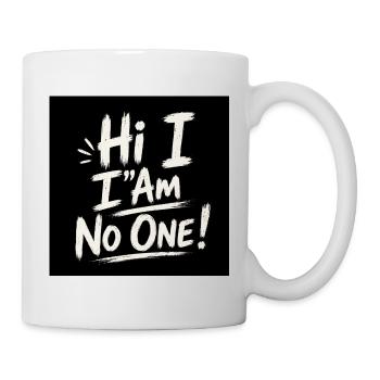 Salut, je ne suis personne - Mug blanc - blanc - Droite