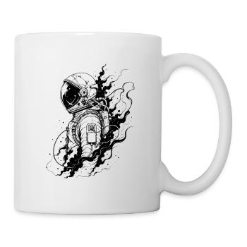 Astronaut zwischen Sternenstaub und Ewigkeit - Tasse - Weiß - Rechts