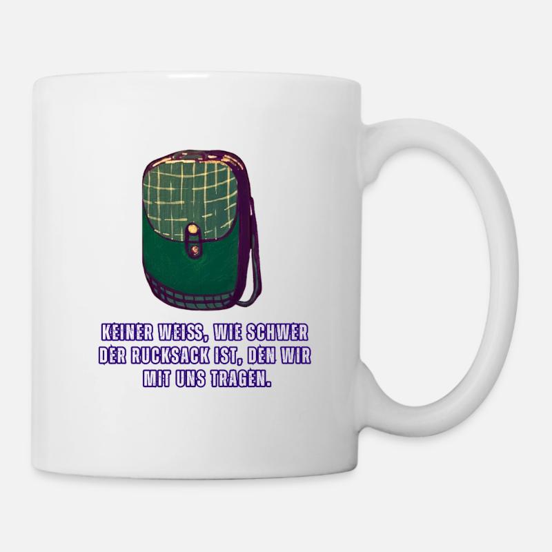 Rucksack - Tasse - Weiß