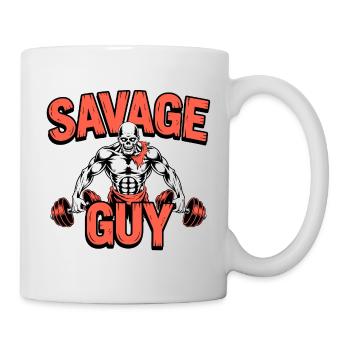 Hardcore Fitness - Mug blanc - blanc - Droite