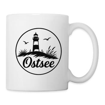 Baltic Sea Lighthouse Beach Coasts Love - Mug - white - Right