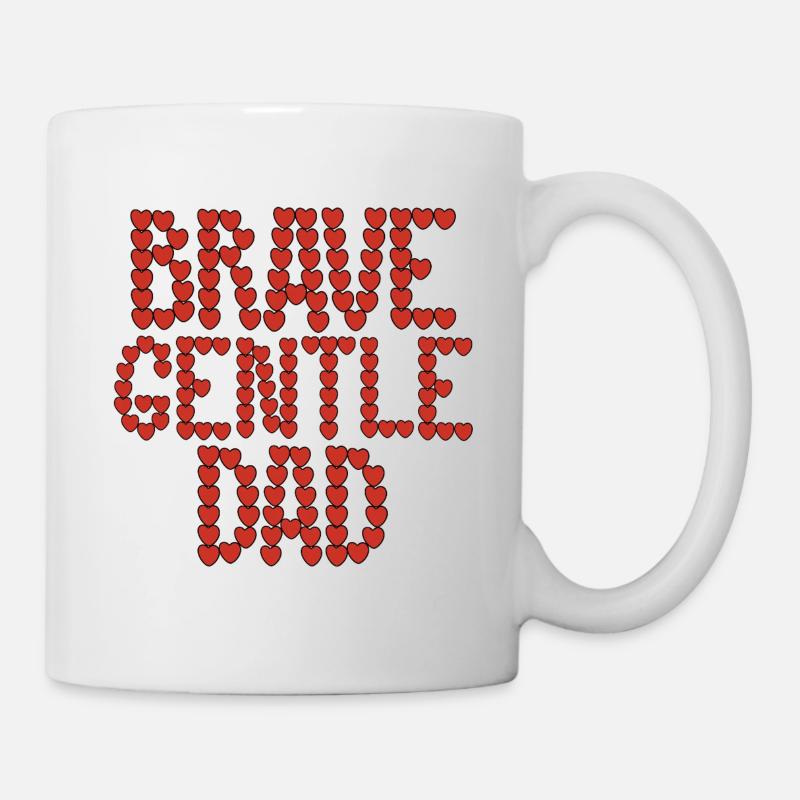 Brave gentle dad - Mug - white