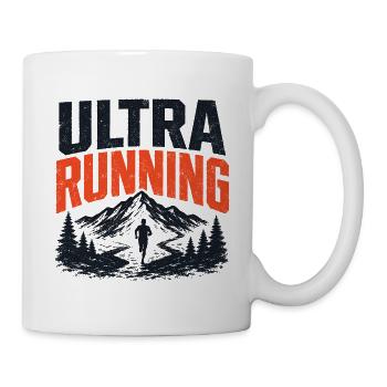 Design des Ultra-Running-Bergwegs - Tasse - Weiß - Rechts