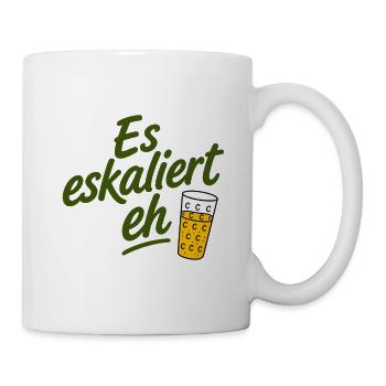 De toute façon, la situation s’intensifie - Mug blanc - blanc - Droite