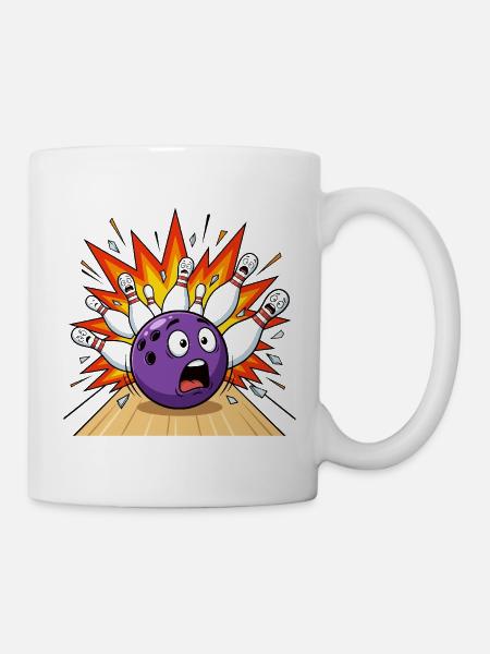 Bowling zerstört Bowling Bowling - Tasse - Weiß
