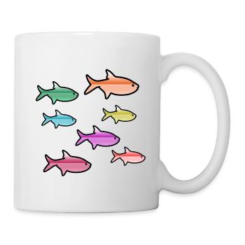 Poissons - Mug blanc - blanc - Droite