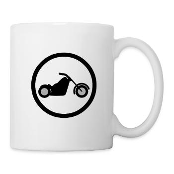 motocyclette - Mug blanc - blanc - Droite