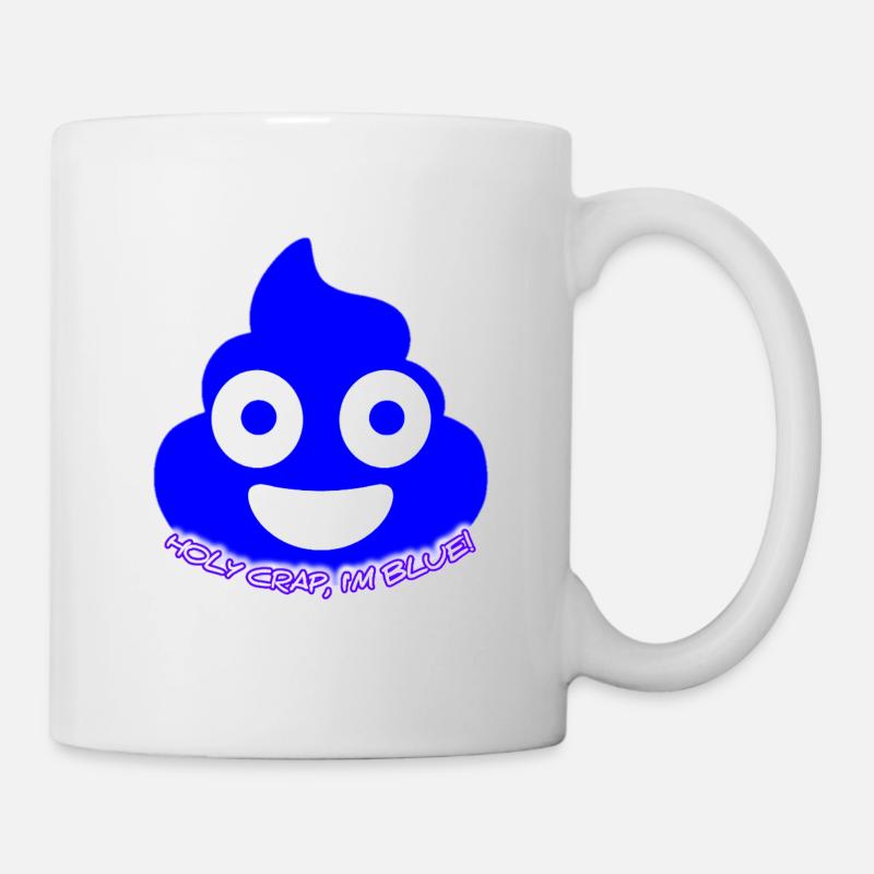 Blue Poop Glow - Tasse - Weiß