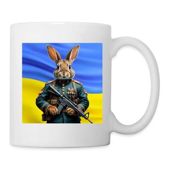 Guardian Rabbit: Hero of Ukraine - Mug - white - Right