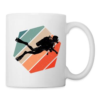 Gift idea for a freediver with Scuba Diving - Mug - white - Right