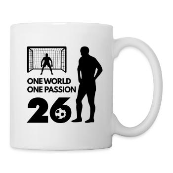One Love One Passion Fußball Soccer - Mug - white - Right