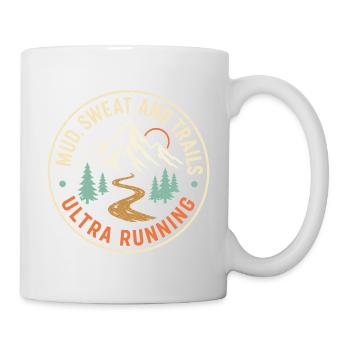 Mud Sweat and Trails Ultra Running - Tasse - Weiß - Rechts