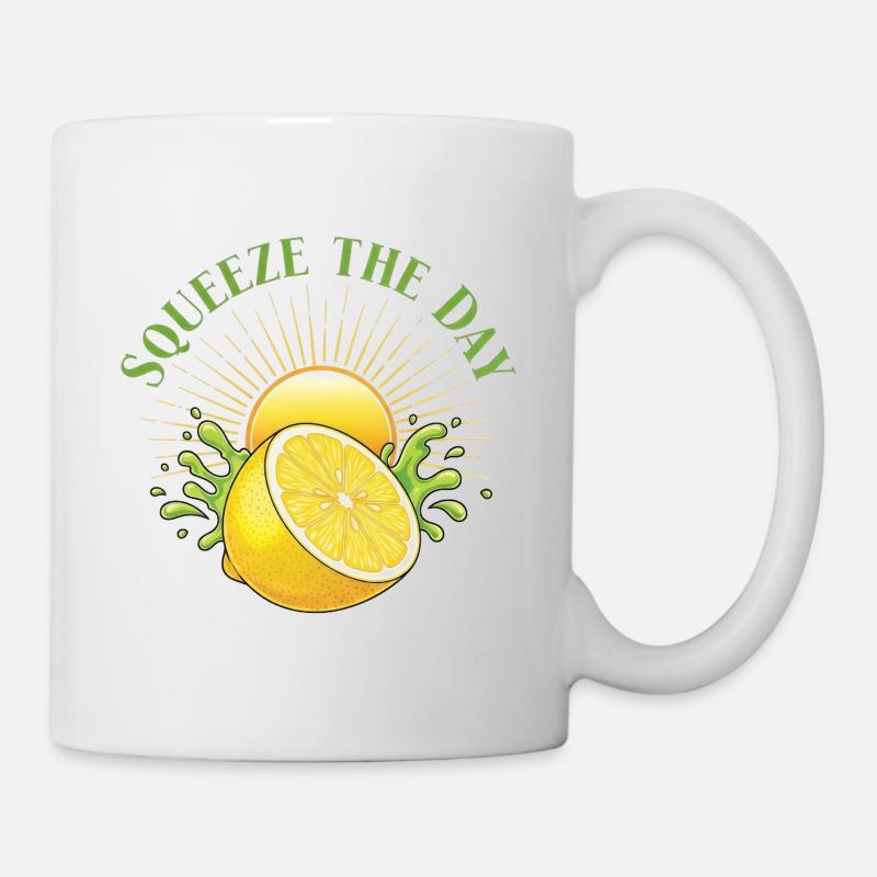 Pressez le jour Lemon Splash - Mug blanc - blanc