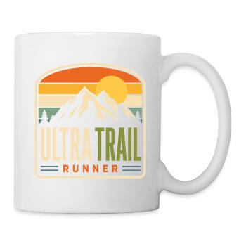 Ultra Trail Runner Mountain Sunset - Tasse - Weiß - Rechts
