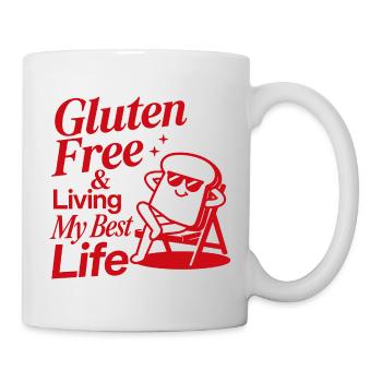 Gluten Free Living My Best Life - Mug - white - Right