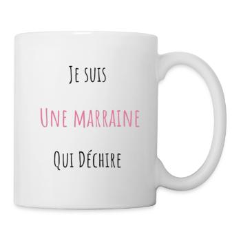 Je suis Une Marraine Qui Déchire - Mug blanc - blanc - Droite