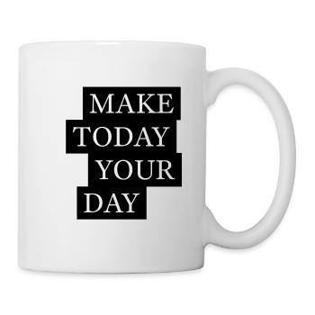 Faites de ce jour votre motivation - Mug blanc - blanc - Droite