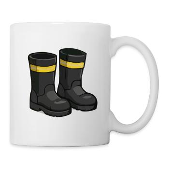 Gummistiefel Gelbband - Tasse - Weiß - Rechts