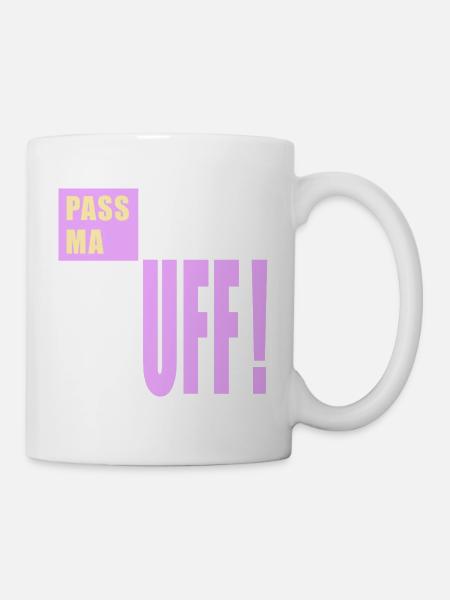 Berlin Aufpassen Berlinerisch - Tasse - Weiß