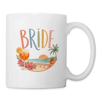 Team Bride! Palmen & Coctails - Tasse - Weiß - Rechts
