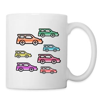 Automobiles - Mug blanc - blanc - Droite