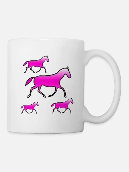 Pferde - Tasse - Weiß