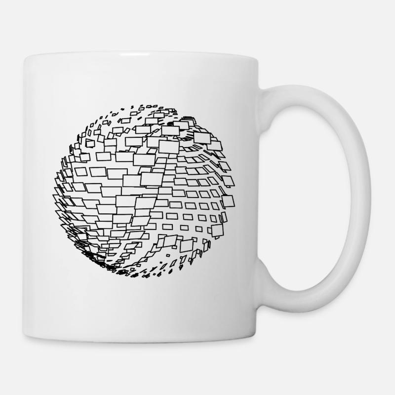 Sphère paramétrique - Mug blanc - blanc