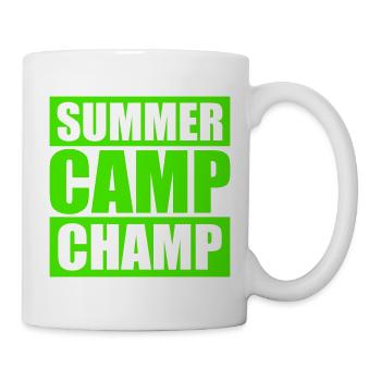 Summer Camp Champ Lustig Kinder Outdoor Abenteuer - Tasse - Weiß - Rechts