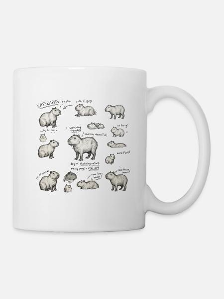 Parade de croquis de capybara - Mug blanc - blanc