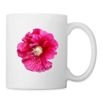Hollyhock_in_Rain - Mug blanc - blanc - Droite