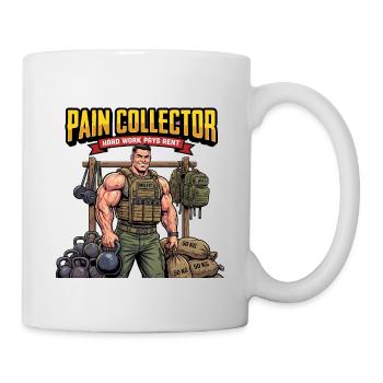 Pain Collector Krafttraining-Motivator - Tasse - Weiß - Rechts