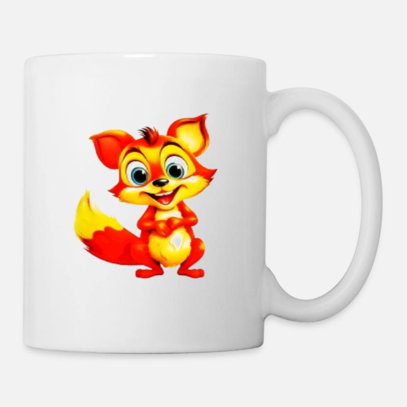Feuriger Fuchs-Toon-Charme - Tasse - Weiß