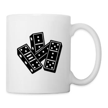 Dominos - Mug blanc - blanc - Droite
