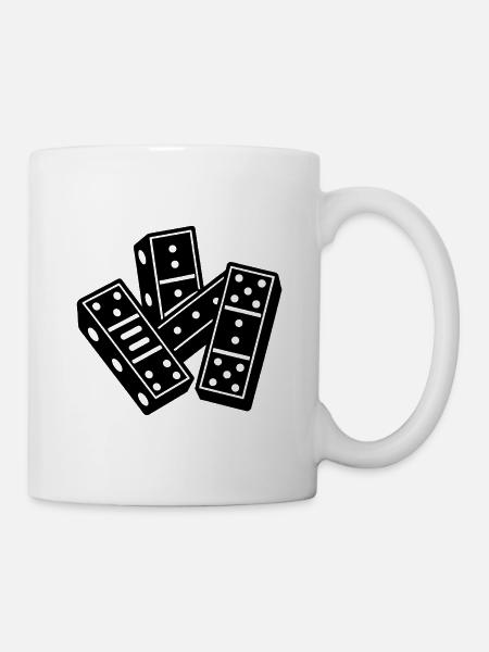 Dominosteine - Tasse - Weiß