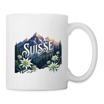 Suisse Suisse Suisse  Cadeau Nature - Mug blanc - blanc - Droite