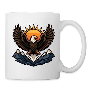 Golden Eagle on Mountain in the Sun - Mug - white - Right